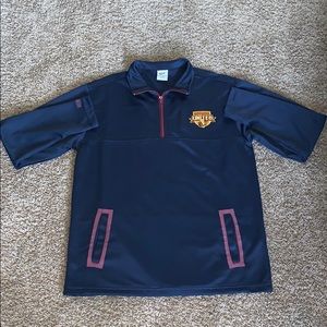 Cleveland Cavs members 1/4 zip up polo size small